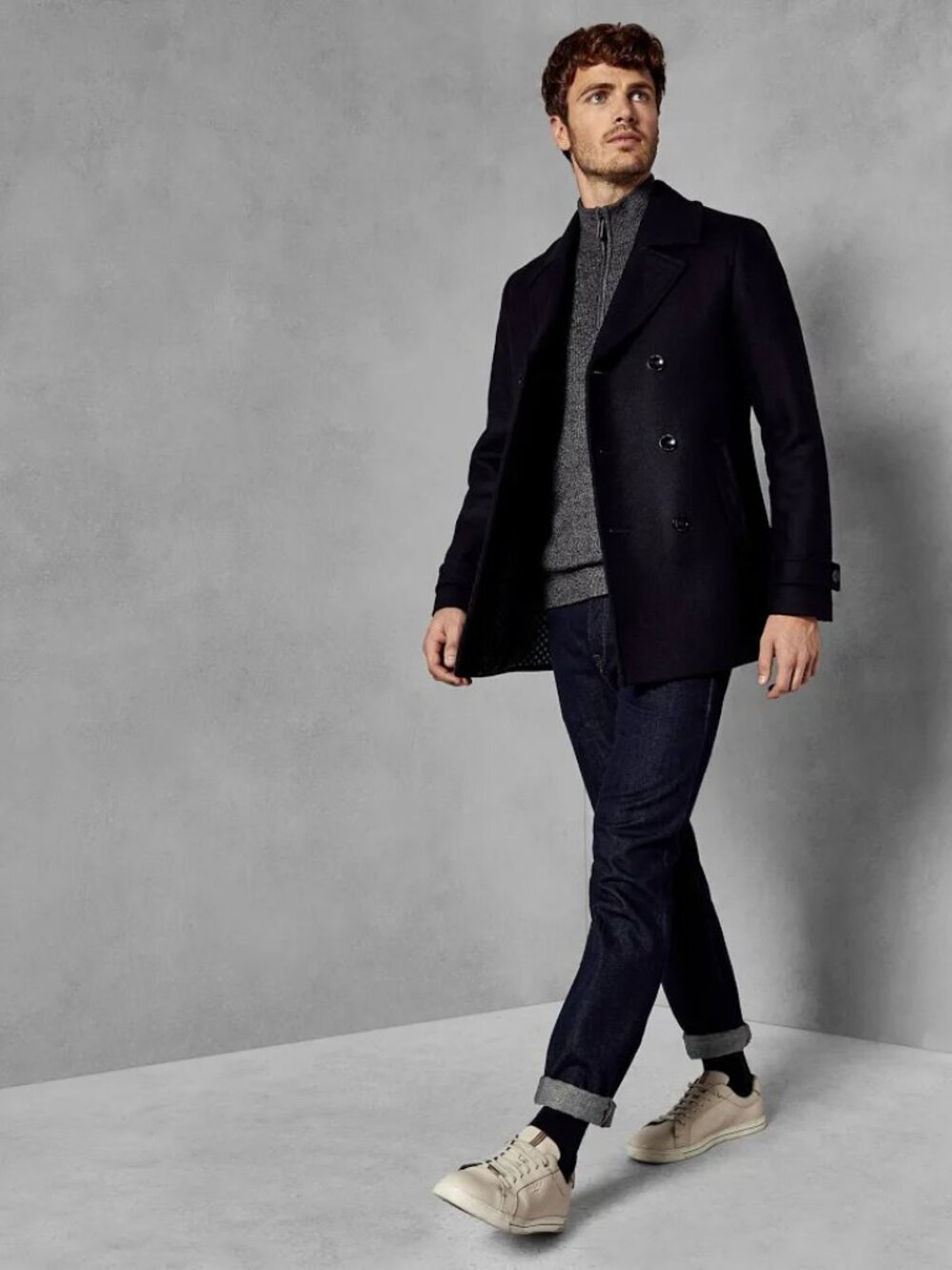 Ted Baker Grildd Peacoat - Navy